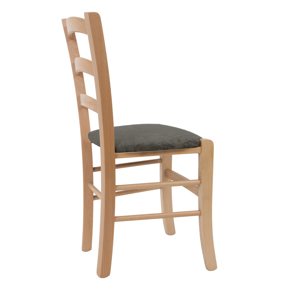 Scaun Paesana - cadru natur - stofa E30 - gri Scaun Paesana - cadru natur - stofa E30 - gri