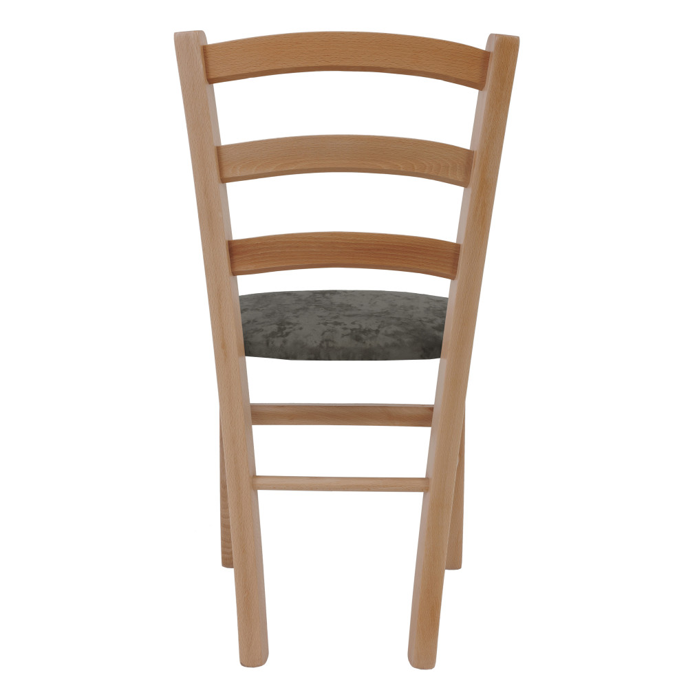 Scaun Paesana - cadru natur - stofa E30 - gri Scaun Paesana - cadru natur - stofa E30 - gri