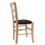 Scaun Paesana - cadru natur - stofa K6 - negru Scaun Paesana - cadru natur - stofa K6 - negru