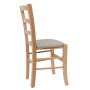 Scaun Paesana - cadru natur - stofa K8 - crem Scaun Paesana - cadru natur - stofa K8 - crem