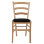 Scaun Paesana - cadru natur - stofa S14 - negru Scaun Paesana - cadru natur - stofa S14 - negru