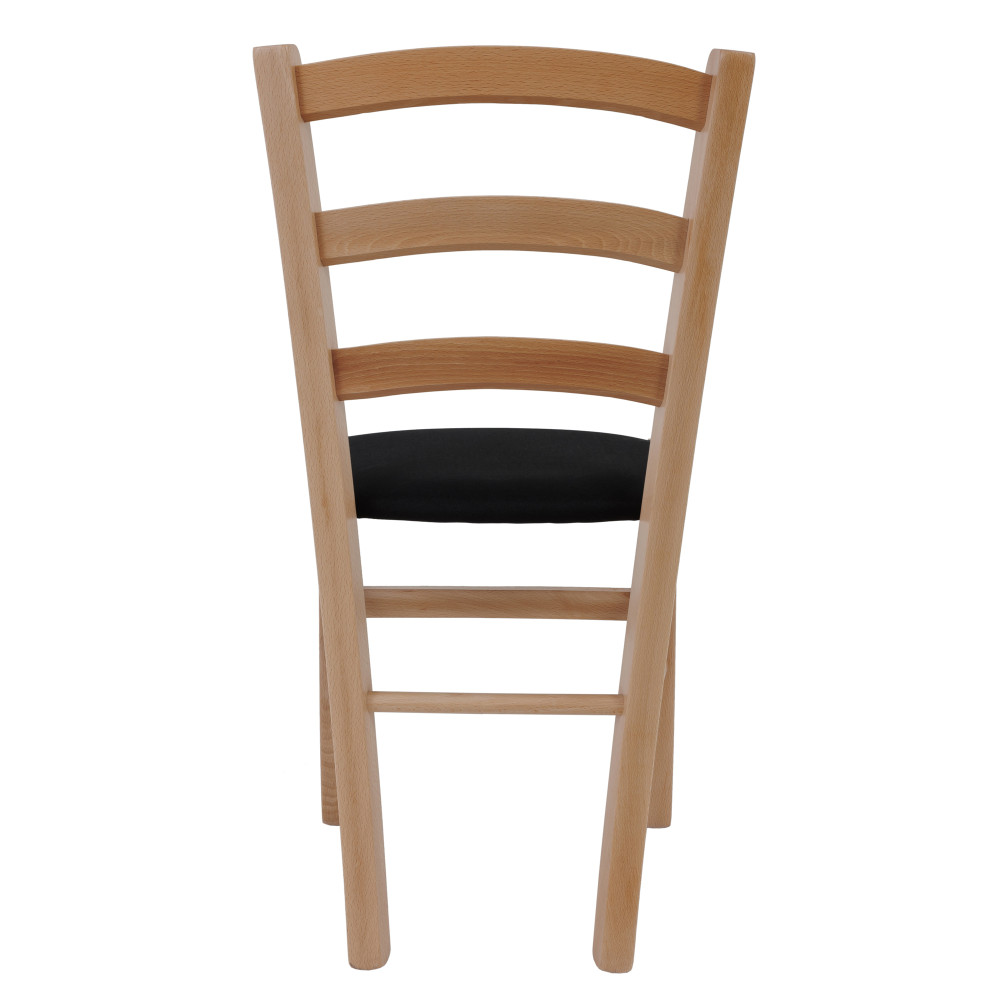 Scaun Paesana - cadru natur - stofa S14 - negru Scaun Paesana - cadru natur - stofa S14 - negru