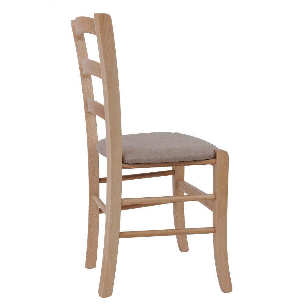 Scaun Paesana - cadru natur - stofa S17 - crem Scaun Paesana - cadru natur - stofa S17 - crem