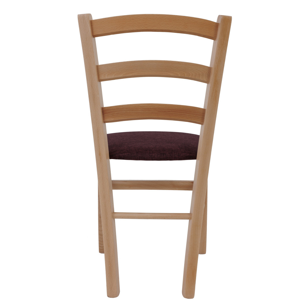 Scaun Paesana - cadru natur - stofa S78 - bordo Scaun Paesana - cadru natur - stofa S78 - bordo