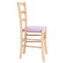 Scaun Paesana - cadru natur - imitatie piele mov - 21897 Scaun Paesana - cadru natur - imitatie piele mov - 21897