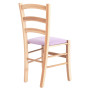 Scaun Paesana - cadru natur - imitatie piele mov - 21897 Scaun Paesana - cadru natur - imitatie piele mov - 21897