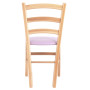 Scaun Paesana - cadru natur - imitatie piele mov - 21897 Scaun Paesana - cadru natur - imitatie piele mov - 21897