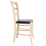 Scaun Paesana - cadru natur - imitatie piele negru - 21901 Scaun Paesana - cadru natur - imitatie piele negru - 21901