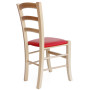 Scaun Paesana - cadru natur - imitatie piele rosu - 21900 Scaun Paesana - cadru natur - imitatie piele rosu - 21900