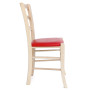 Scaun Paesana - cadru natur - imitatie piele rosu - 21900 Scaun Paesana - cadru natur - imitatie piele rosu - 21900