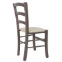Scaun Paesana - cadru gri - imitatie piele crem - 21834 Scaun Paesana - cadru gri - imitatie piele crem - 21834