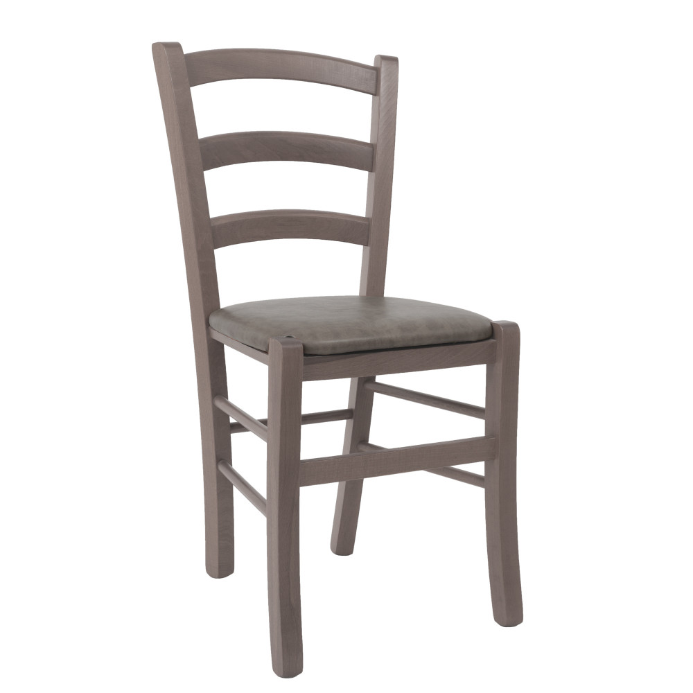Scaun Paesana - cadru gri - imitatie piele gri - 62019 Scaun Paesana - cadru gri - imitatie piele gri - 62019