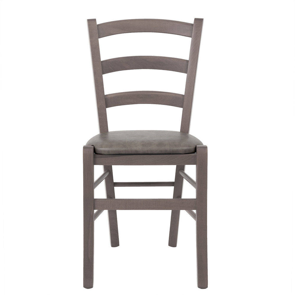 Scaun Paesana - cadru gri - imitatie piele gri - 62019 Scaun Paesana - cadru gri - imitatie piele gri - 62019