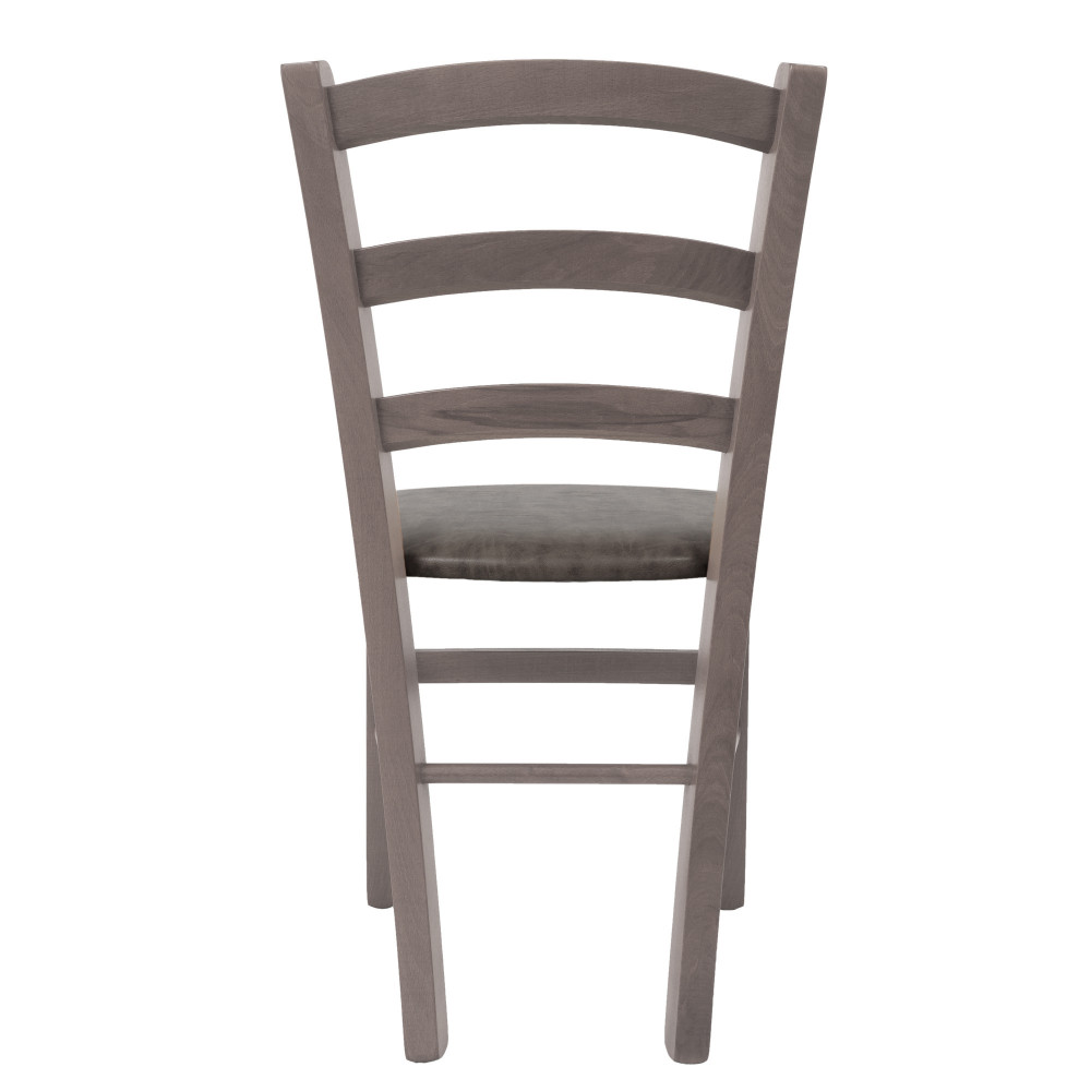 Scaun Paesana - cadru gri - imitatie piele gri - 62019 Scaun Paesana - cadru gri - imitatie piele gri - 62019