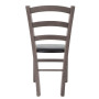Scaun Paesana - cadru gri - imitatie piele wenge - 21835 Scaun Paesana - cadru gri - imitatie piele wenge - 21835
