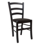Scaun Paesana - cadru wenge - stofa K6 - negru