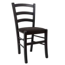Scaun Paesana - cadru wenge - stofa K6 - negru Scaun Paesana - cadru wenge - stofa K6 - negru