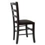Scaun Paesana - cadru wenge - stofa K6 - negru Scaun Paesana - cadru wenge - stofa K6 - negru