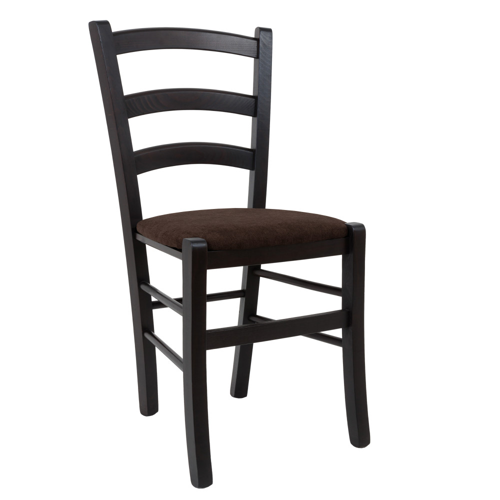 Scaun Paesana - cadru wenge - stofa K7 - maro Scaun Paesana - cadru wenge - stofa K7 - maro
