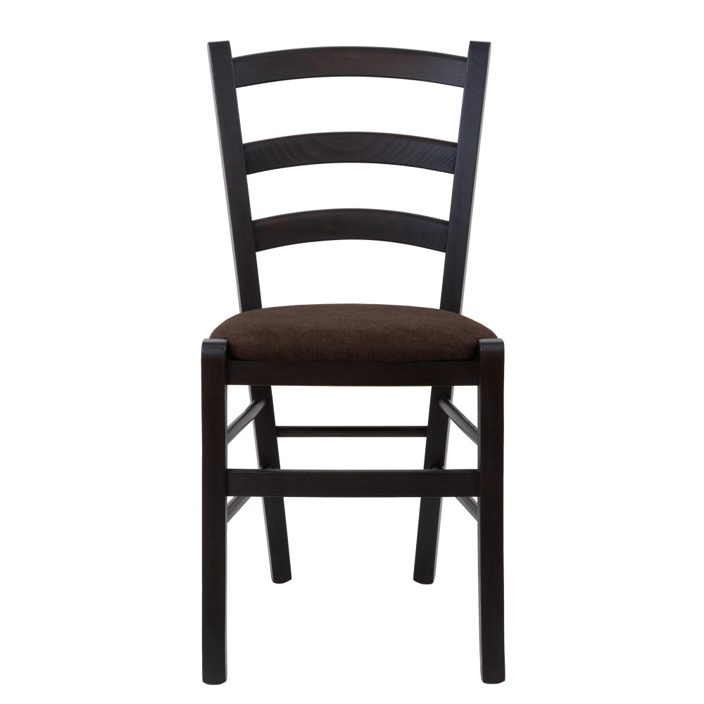 Scaun Paesana - cadru wenge - stofa K7 - maro Scaun Paesana - cadru wenge - stofa K7 - maro