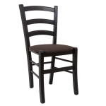 Scaun Paesana - cadru wenge - stofa S04 - maro deschis
