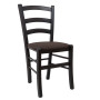 Scaun Paesana - cadru wenge - stofa S04 - maro deschis Scaun Paesana - cadru wenge - stofa S04 - maro deschis