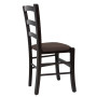 Scaun Paesana - cadru wenge - stofa S04 - maro deschis Scaun Paesana - cadru wenge - stofa S04 - maro deschis