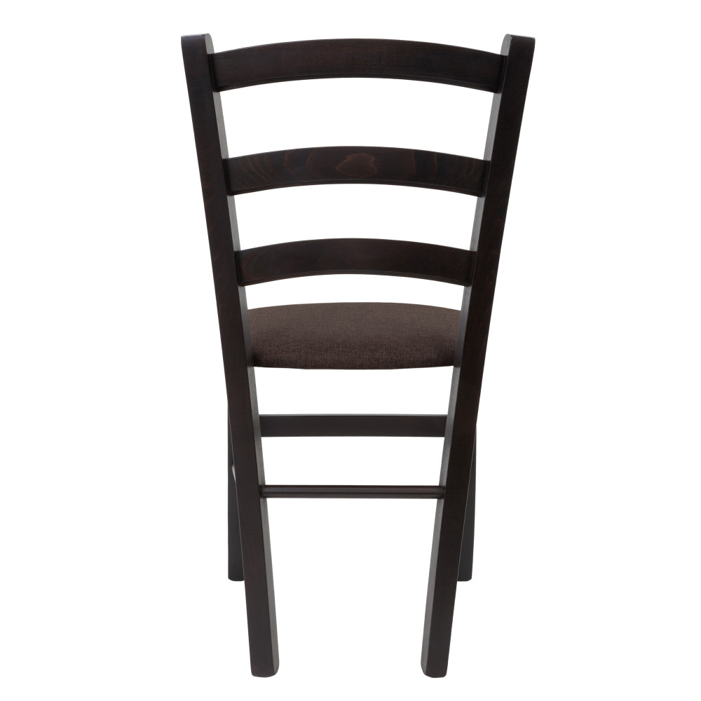 Scaun Paesana - cadru wenge - stofa S04 - maro deschis Scaun Paesana - cadru wenge - stofa S04 - maro deschis