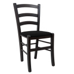 Scaun Paesana - cadru wenge - stofa S14 - negru