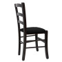 Scaun Paesana - cadru wenge - stofa S14 - negru Scaun Paesana - cadru wenge - stofa S14 - negru