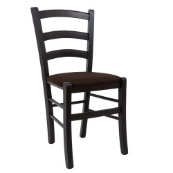 Scaun Paesana - cadru wenge - stofa S16 - maro Scaun Paesana - cadru wenge - stofa S16 - maro