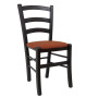 Scaun Paesana - cadru wenge - stofa S25 - portocaliu Scaun Paesana - cadru wenge - stofa S25 - portocaliu
