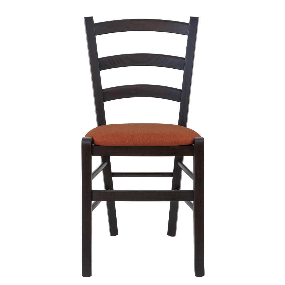 Scaun Paesana - cadru wenge - stofa S25 - portocaliu Scaun Paesana - cadru wenge - stofa S25 - portocaliu