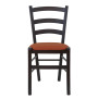 Scaun Paesana - cadru wenge - stofa S25 - portocaliu Scaun Paesana - cadru wenge - stofa S25 - portocaliu