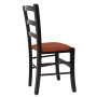 Scaun Paesana - cadru wenge - stofa S25 - portocaliu Scaun Paesana - cadru wenge - stofa S25 - portocaliu