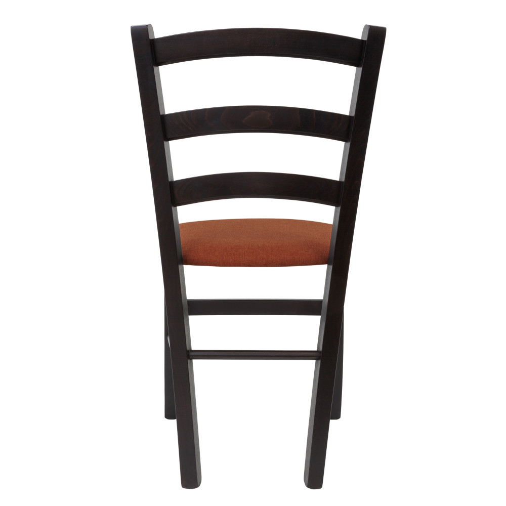 Scaun Paesana - cadru wenge - stofa S25 - portocaliu Scaun Paesana - cadru wenge - stofa S25 - portocaliu