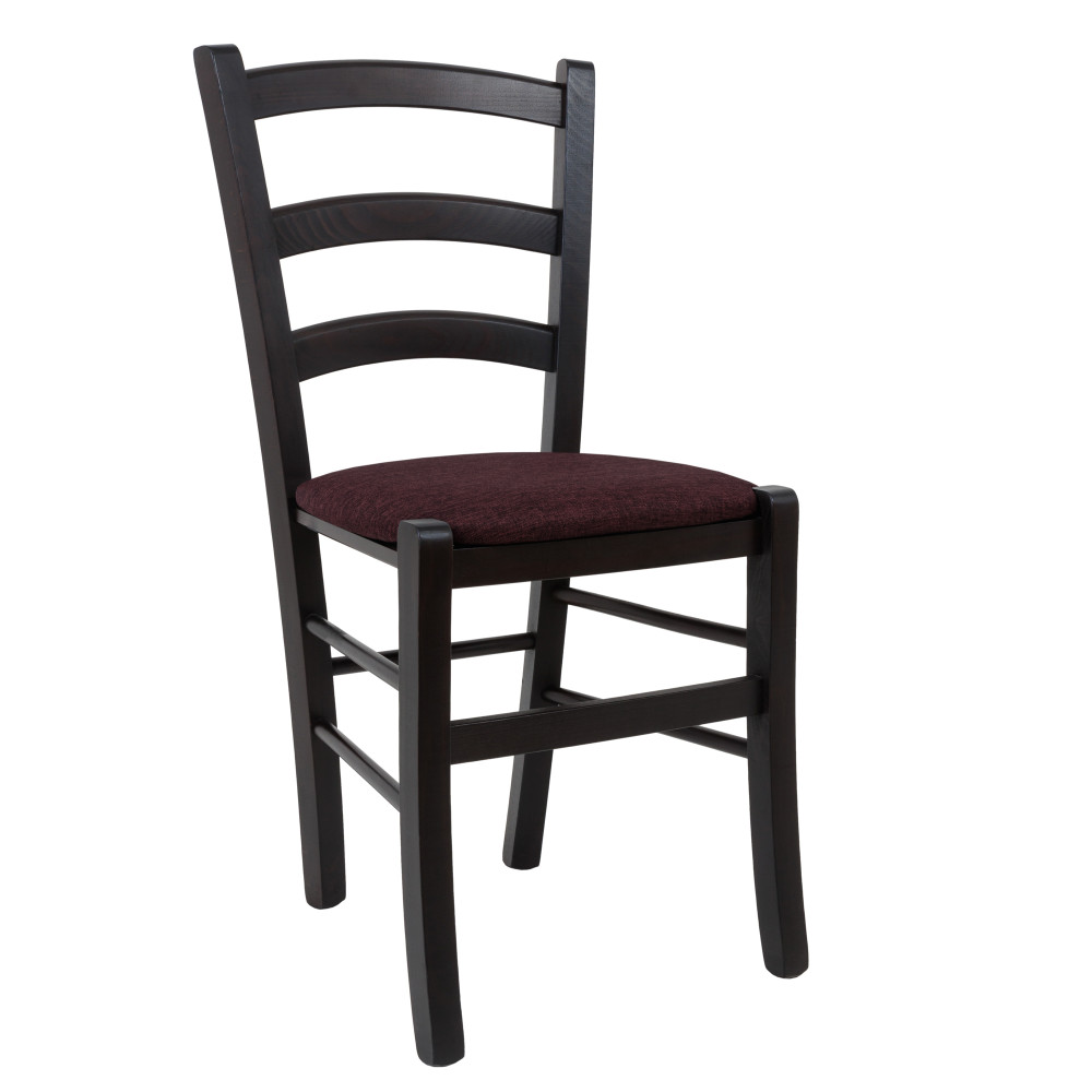 Scaun Paesana - cadru wenge - stofa S78 - bordo Scaun Paesana - cadru wenge - stofa S78 - bordo