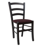 Scaun Paesana - cadru wenge - stofa S78 - bordo