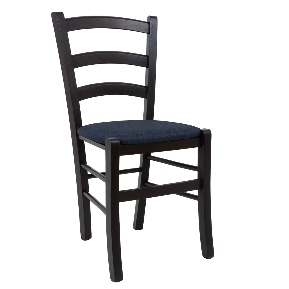 Scaun Paesana - cadru wenge - stofa S80 - albastru Scaun Paesana - cadru wenge - stofa S80 - albastru
