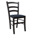 Scaun Paesana - cadru wenge - stofa S80 - albastru