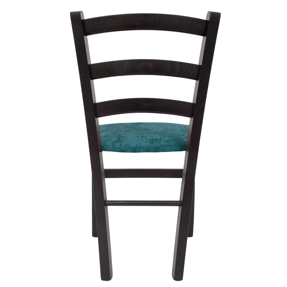Scaun Paesana - cadru wenge - stofa E22 - turcoaz Scaun Paesana - cadru wenge - stofa E22 - turcoaz
