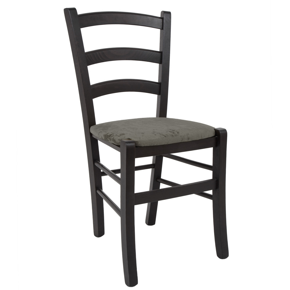 Scaun Paesana - cadru wenge - stofa E30 - gri Scaun Paesana - cadru wenge - stofa E30 - gri