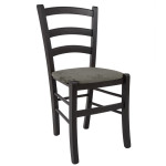 Scaun Paesana - cadru wenge - stofa E30 - gri