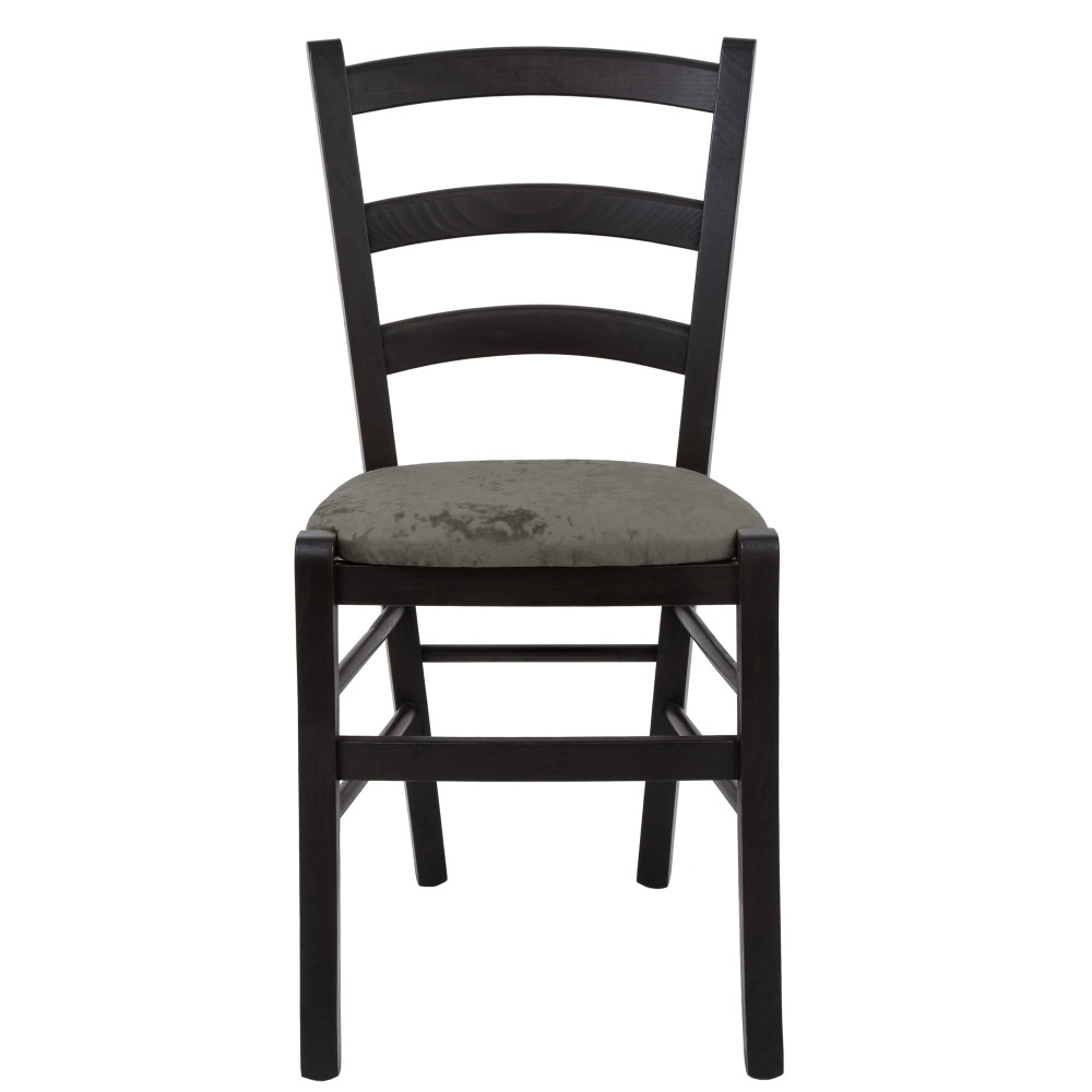 Scaun Paesana - cadru wenge - stofa E30 - gri Scaun Paesana - cadru wenge - stofa E30 - gri