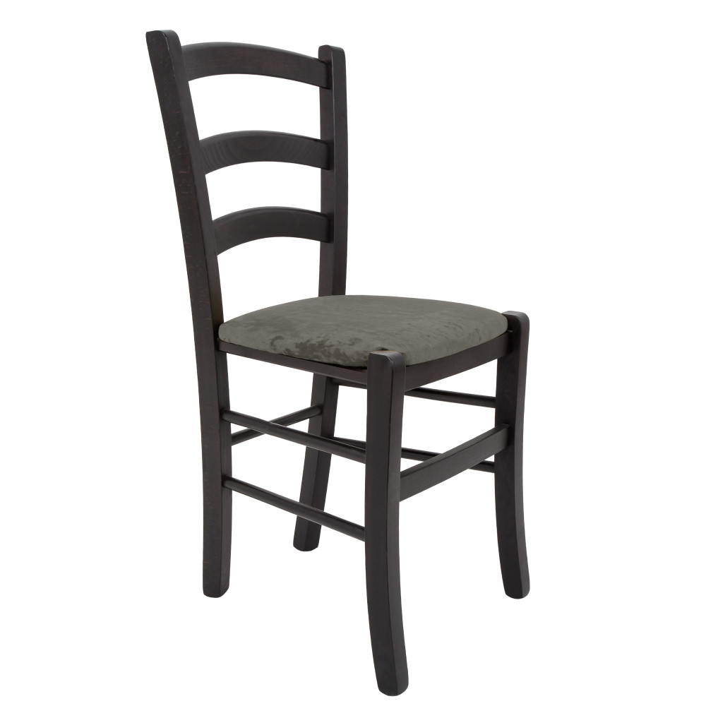 Scaun Paesana - cadru wenge - stofa E30 - gri Scaun Paesana - cadru wenge - stofa E30 - gri