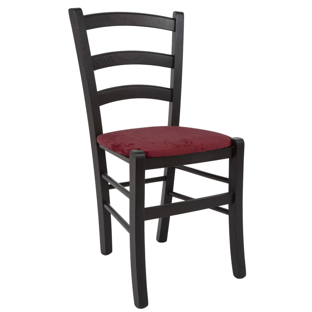 Scaun Paesana - cadru wenge - stofa E42 - visiniu Scaun Paesana - cadru wenge - stofa E42 - visiniu