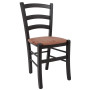 Scaun Paesana - cadru wenge - stofa E45 - roz prafuit Scaun Paesana - cadru wenge - stofa E45 - roz prafuit