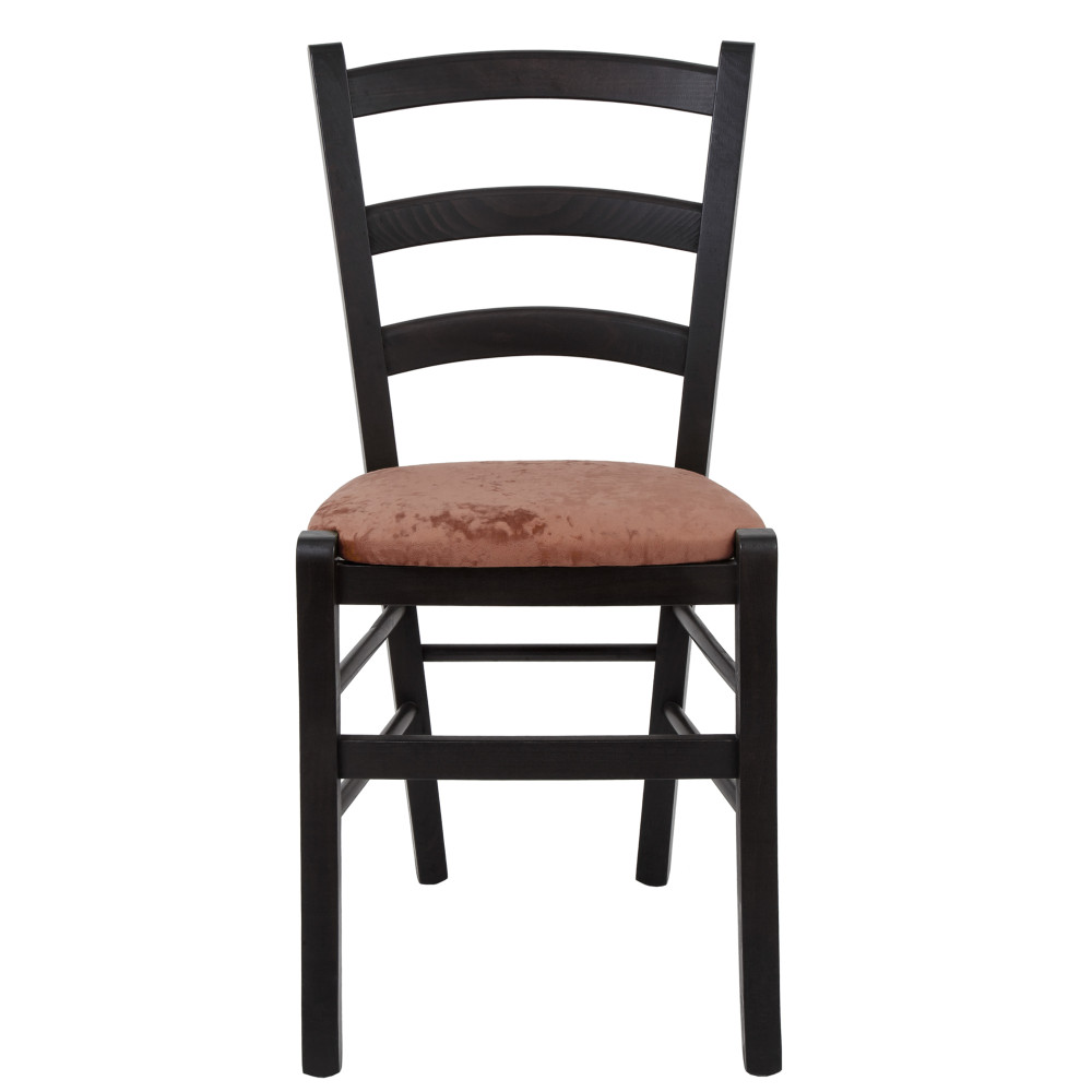 Scaun Paesana - cadru wenge - stofa E45 - roz prafuit Scaun Paesana - cadru wenge - stofa E45 - roz prafuit