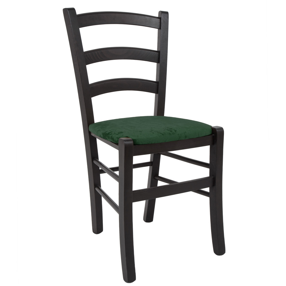 Scaun Paesana - cadru wenge - stofa E57 - verde Scaun Paesana - cadru wenge - stofa E57 - verde
