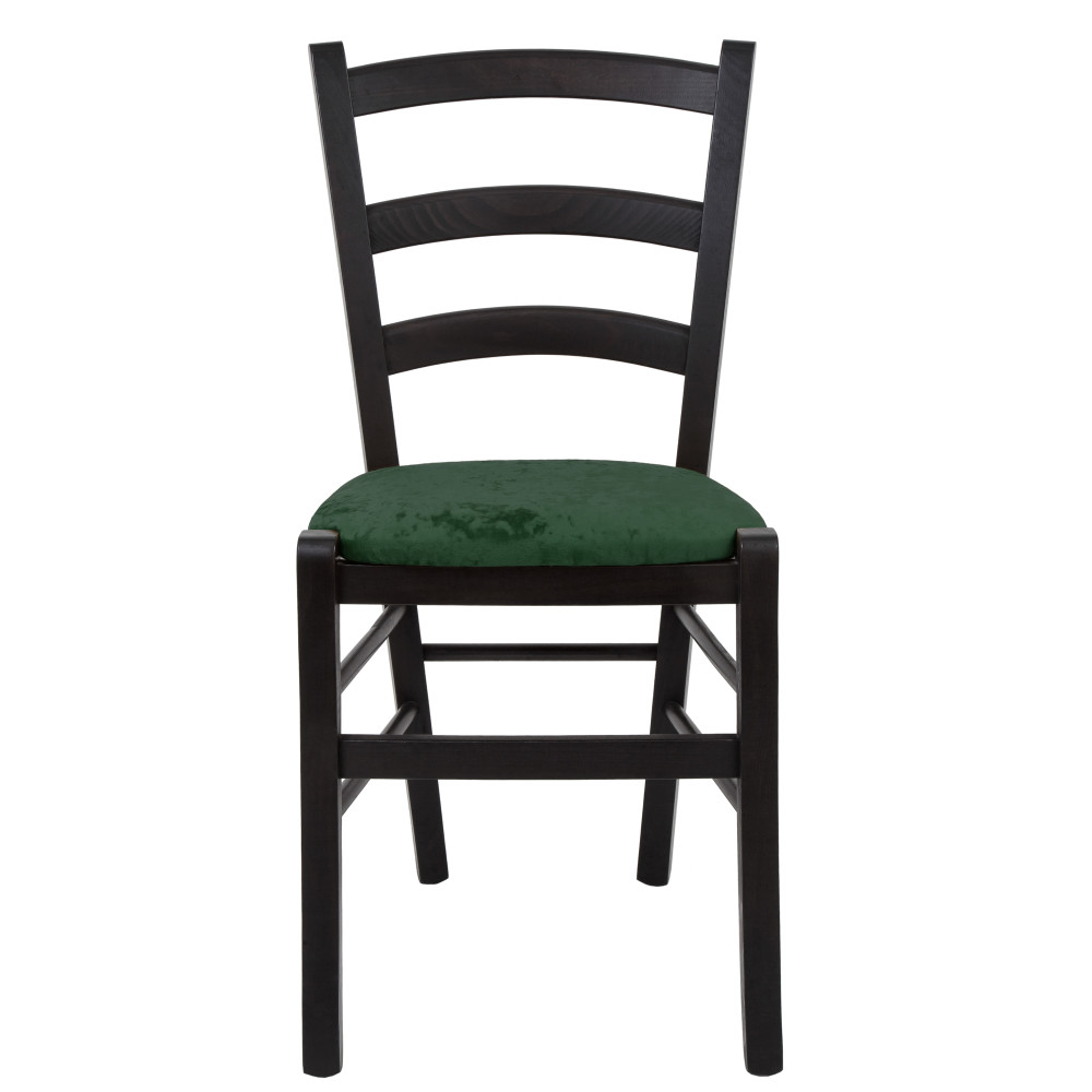 Scaun Paesana - cadru wenge - stofa E57 - verde Scaun Paesana - cadru wenge - stofa E57 - verde